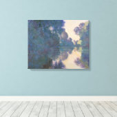 Claude Monet | Goedemorgen op de Seine bij Giverny Canvas Afdruk (Insitu (Houten vloer))