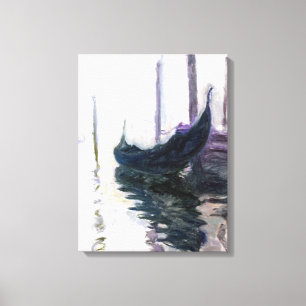 Claude Monet Gondola in Venetië Canvas Afdruk