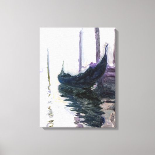 Claude Monet Gondola in Venetië Canvas Afdruk (Voorkant)