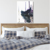 Claude Monet Gondola in Venetië Canvas Afdruk (Insitu (Slaapkamer))