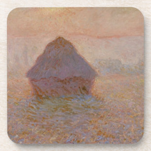 Claude Monet Grainstack, zon in de mist Drankjes Onderzetter