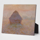 Claude Monet | Grainstack, zon in de mist Fotoplaat (Zijkant)