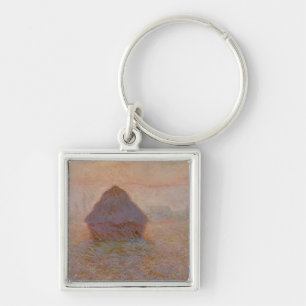 Claude Monet Grainstack, zon in de mist Sleutelhanger
