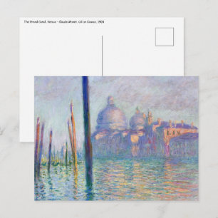 Claude Monet - Grand Canal, Venetië Briefkaart