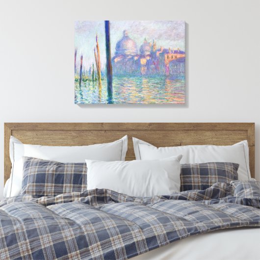 Claude Monet - Grand Canal, Venetië Canvas Afdruk (Insitu (Slaapkamer))