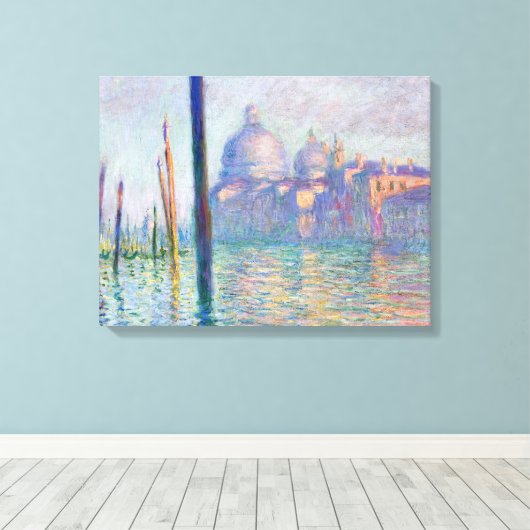 Claude Monet - Grand Canal, Venetië Canvas Afdruk (Insitu (Houten vloer))