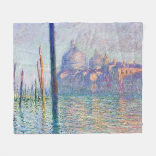 Claude Monet - Grand Canal, Venetië Fleece Deken (Voorkant (Horizontaal))