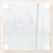 Claude Monet - Grand Canal, Venetië Glazen Onderzetter (Achterkant)