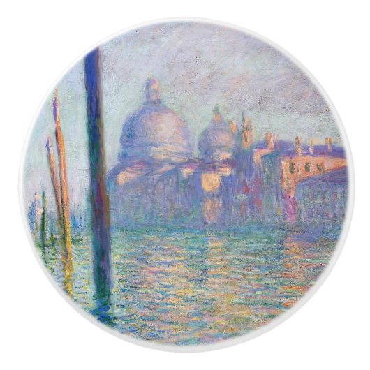 Claude Monet - Grand Canal, Venetië Keramische Knop (Voorkant)