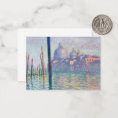 Claude Monet - Grand Canal, Venetië Notitiekaartje (Voorkant / Achterkant in situ)