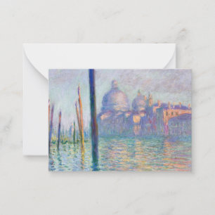 Claude Monet - Grand Canal, Venetië Notitiekaartje