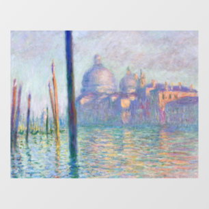 Claude Monet - Grand Canal, Venetië Raamsticker