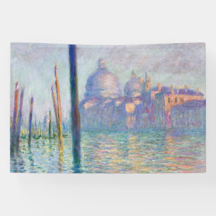 Claude Monet - Grand Canal, Venetië Spandoek