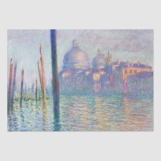 Claude Monet - Grand Canal, Venetië Tissuepapier (Voorkant)