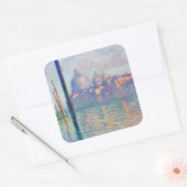 Claude Monet - Grand Canal, Venetië Vierkante Sticker (Envelop)