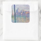 Claude Monet - Grand Canal, Venetië Vierkante Sticker (Tas)