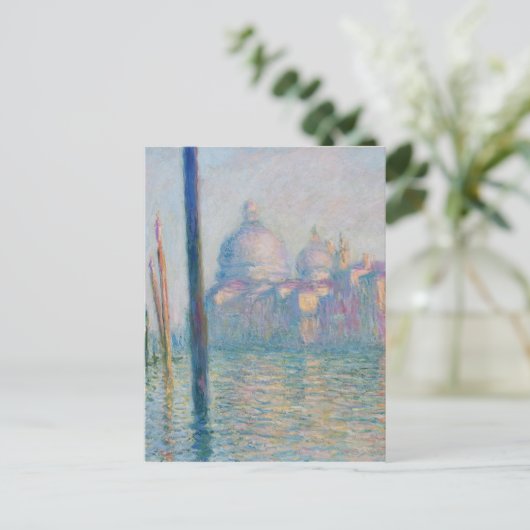 Claude Monet Grand Canal Venice Italië Reis Briefkaart (Staand voorkant)
