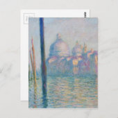 Claude Monet Grand Canal Venice Italië Reis Briefkaart (Voorkant / Achterkant)