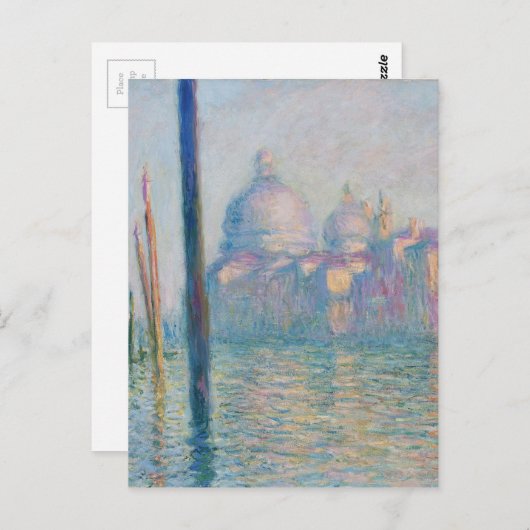 Claude Monet Grand Canal Venice Italië Reis Briefkaart (Voorkant / Achterkant)