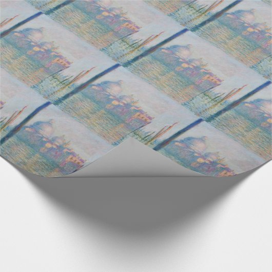 Claude Monet Grand Canal Venice Italië Reis Cadeaupapier (Hoek)