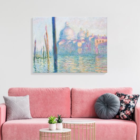 Claude Monet Grand Canal Venice Italië Reis Canvas Afdruk (Insitu (Woonkamer))
