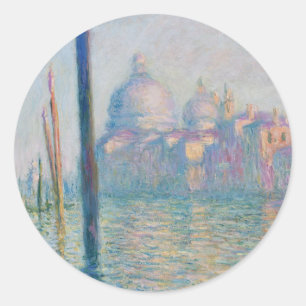 Claude Monet Grand Canal Venice Italië Reis Ronde Sticker
