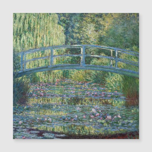Claude Monet - Green Harmony Magnetic Kaart (Voorkant)