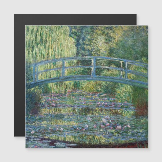 Claude Monet - Groene Harmonie Magnetische Kaart (Voorkant / Achterkant)