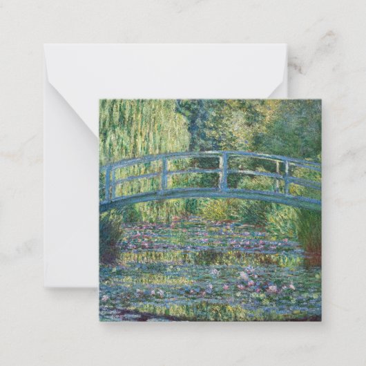 Claude Monet - Groene Harmonie Notitiekaartje (Voorkant)