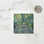 Claude Monet - Groene Harmonie Notitiekaartje (Voorkant / Achterkant in situ)