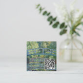 Claude Monet - Groene Harmonie - QR Code Vierkante Visitekaartje (Staand voorkant)
