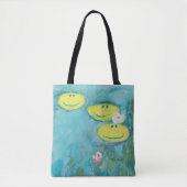Claude Monet Happy Faces Tote Bag (Voorkant)