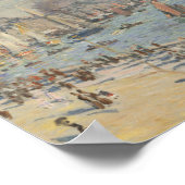 Claude Monet - Haven van Le Havre Poster (Hoek)