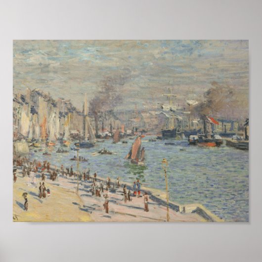 Claude Monet - Haven van Le Havre Poster (Voorkant)