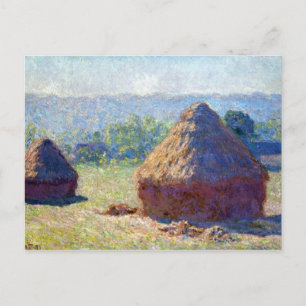Claude Monet Haystack, Einde van de zomer Briefkaart
