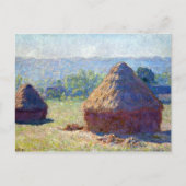Claude Monet Haystack, Einde van de zomer Briefkaart (Voorkant)