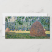Claude Monet - Haystacks bij Giverny Bedankkaart (Voorkant)
