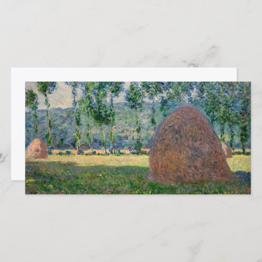 Claude Monet - Haystacks bij Giverny Bedankkaart (Voorkant / Achterkant)