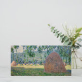 Claude Monet - Haystacks bij Giverny Bedankkaart (Staand voorkant)
