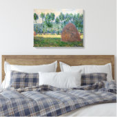 Claude Monet - Haystacks bij Giverny Canvas Afdruk (Insitu (Slaapkamer))