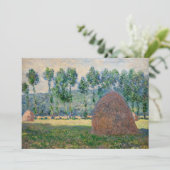 Claude Monet - Haystacks bij Giverny Kaart (Staand voorkant)