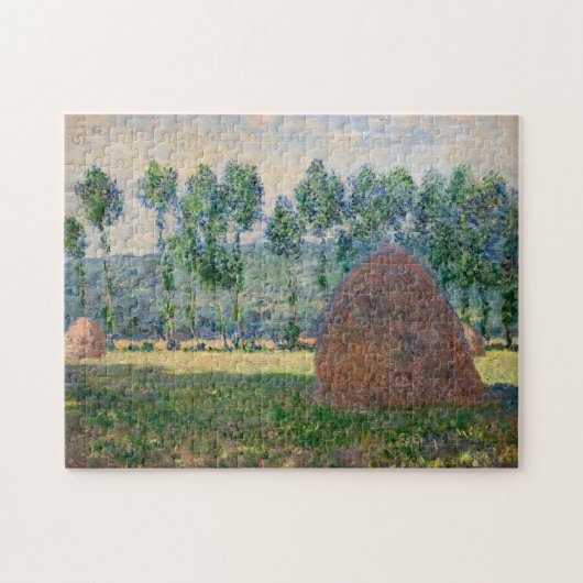 Claude Monet - Haystacks bij Giverny Legpuzzel (Horizontaal)
