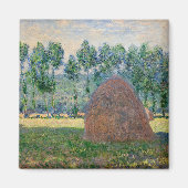 Claude Monet - Haystacks bij Giverny Magneet (Voorkant)