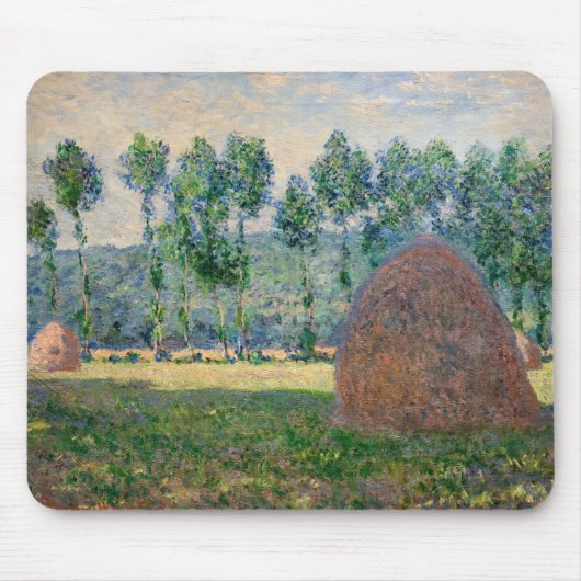 Claude Monet - Haystacks bij Giverny Muismat (Voorkant)