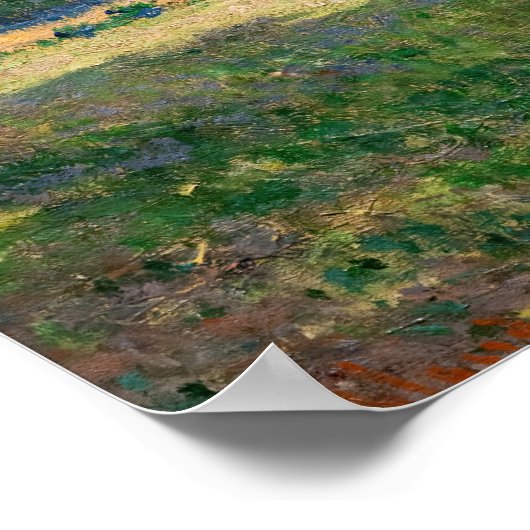 Claude Monet - Haystacks bij Giverny Poster (Hoek)