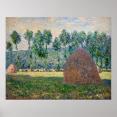 Claude Monet - Haystacks bij Giverny Poster (Voorkant)