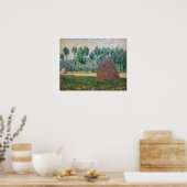 Claude Monet - Haystacks bij Giverny Poster (Keuken)