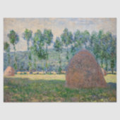 Claude Monet - Haystacks bij Giverny Tissuepapier (Voorkant)