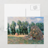 Claude Monet - Haystacks Briefkaart (Voorkant / Achterkant)