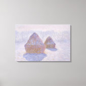 Claude Monet | Haystacks-effect van sneeuw en zon Canvas Afdruk (Voorkant)